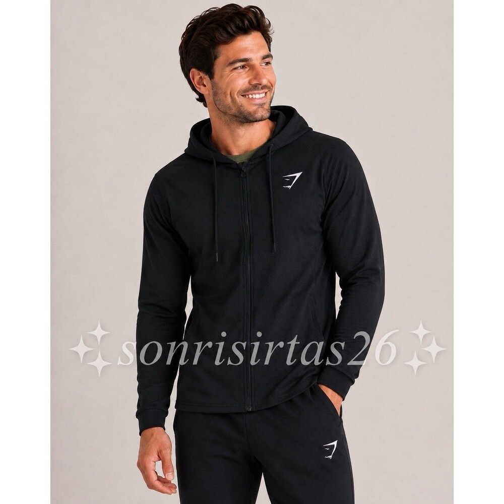 RARE Gymshark Critical Hoodie Black Discontinued Men’s Large Sweatshirt